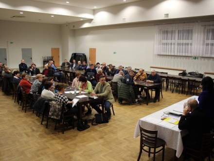 Zebranie wiejskie w Pruchnej